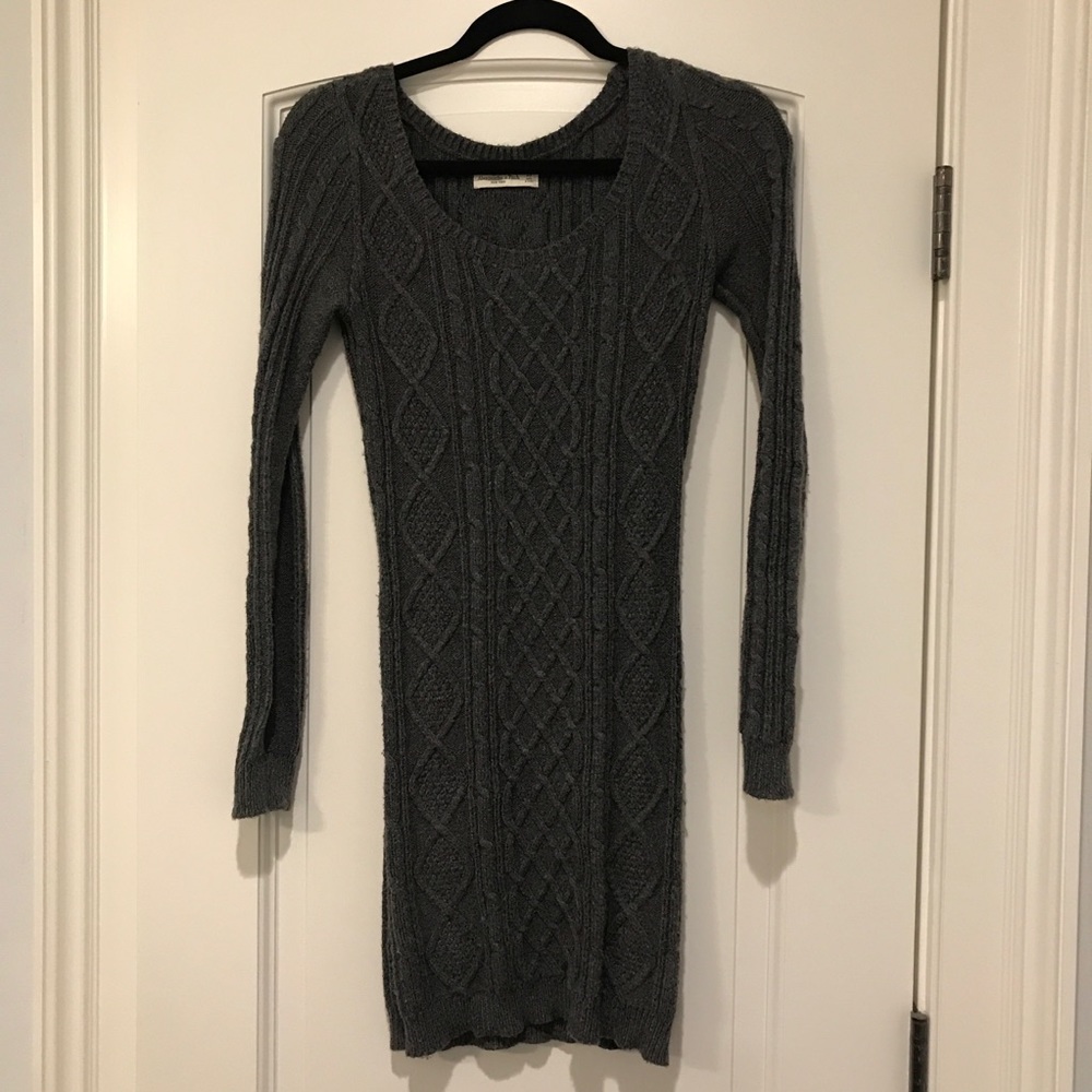 Abercrombie & Fitch Grey Sweater Dress (Size XS)